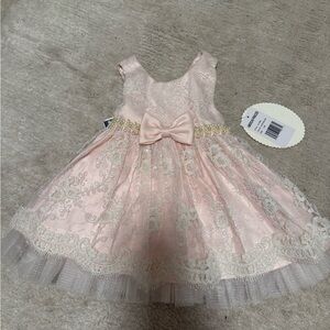 American Princess Pink and Cream Formal Dress